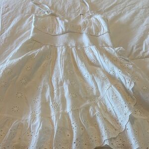 Hollister White Eyelet Kids Dress
